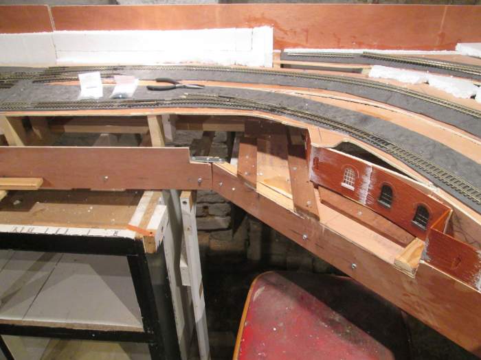 Overview of the inner (Down) curve that leads to a left-hand curved point for the access to the coal/lime depot on Unit 4