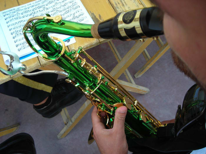Green saxophones may look very appealing, but it does not just distract the band and the director - it can be an ISO.
