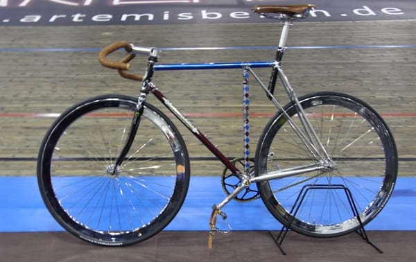 The Flying Gate Frame on a Track Bicycle - as you can see, T. J. Cycles do not just build touring bicycles!