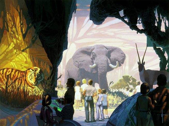 People can get up close and personal with dozens of life-like animals at Landmark Entertainment's virtual zoo.