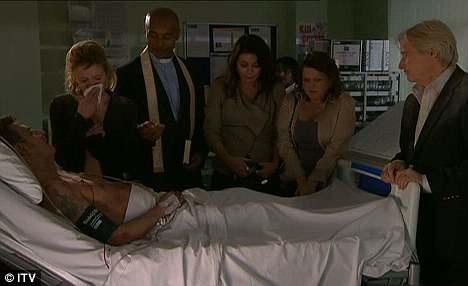 while Peter is fighting for his life in hospital, he makes a wish to marry Leanne and so their wedding goes ahead at his bedside