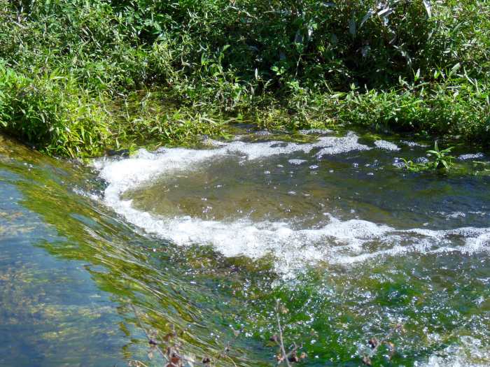 Although the Amadorio is called a river it is in fact most of the time only a small slow moving stream.