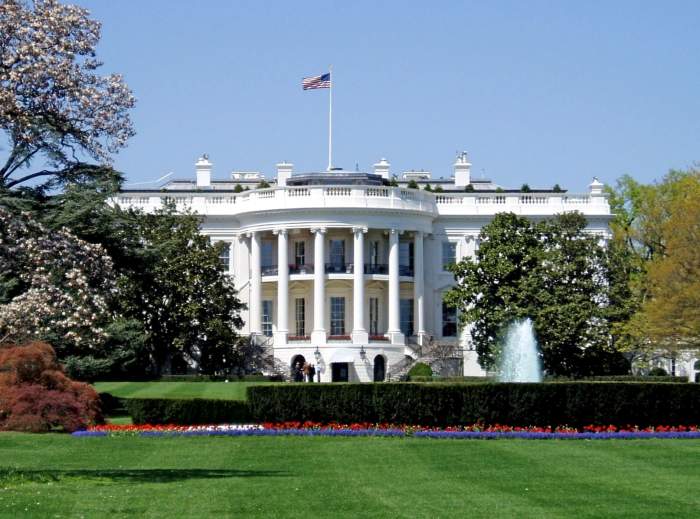 The design of the White House in the United States was strongly influenced by a classical Roman architectural aesthetic. See: https://en.wikipedia.org/wiki/White_House#Design_influences