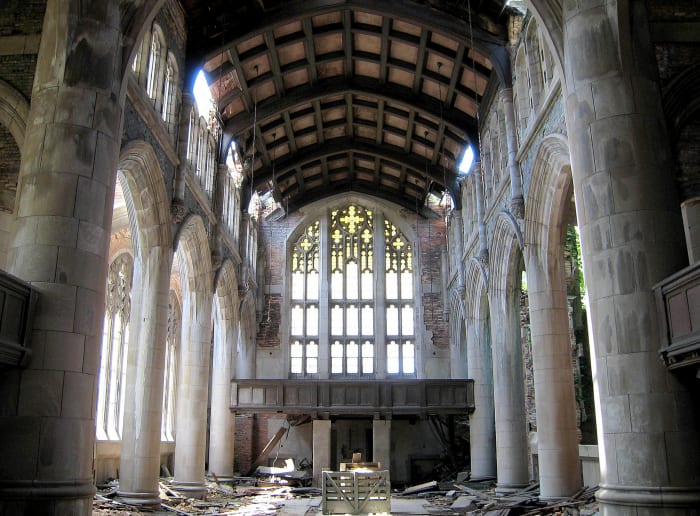 City Methodist Church. main hall, Gary, Indiana, by Peter Fitzgerald