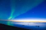 Solar Flares emanating off of the surface of the sun, closer to the earths magnetic poles result in beautiful displays of light we call aurora borealis or northern lights.