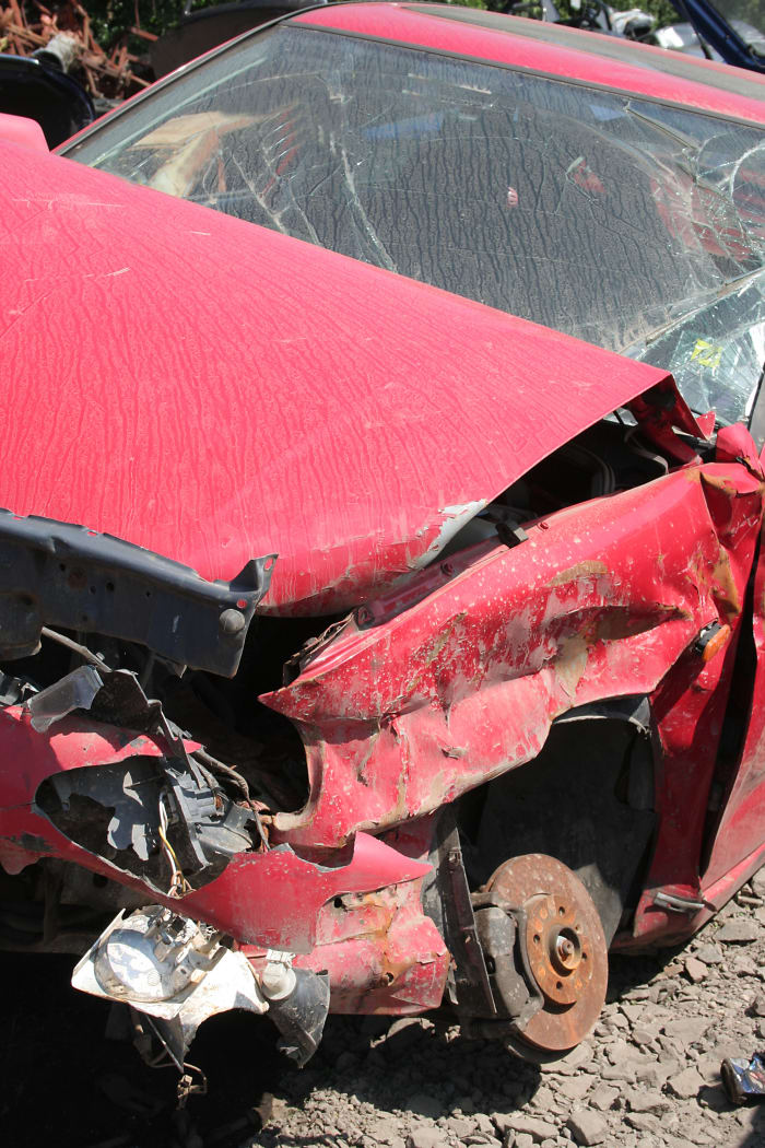 If an accident looks as bad as this one, you would certainly want to call the paramedics. What would you do if it was just a little fender bender? What if the person seems dazed, but tells you not to call the paramedics. What should you do?