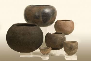 These ceramics shown here were found in Mapungubwe and some have been dated between AD 120 and AD 1030