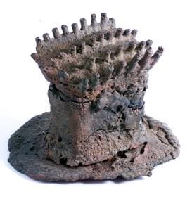 This is the iron works of mapungubwe; in the collectionfrom Mapungubwe you found bangles, anklets, beads, arrowheads, spears, rings, wire, plate, link, pins and pendants; alsom meturlurgical material resulting from smelting and smithing processes