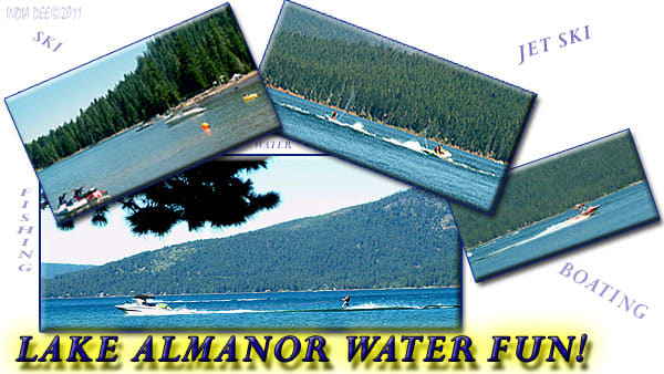 Lake Almanor offers skiing, boating, fishing, jet skiing, lounging, and everything water sport you can imagine!