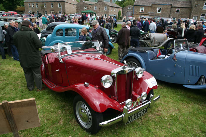You might come across vintage cars assembling for the Beamish Run (the brewery, not the open air museum). River Bain, England's shortest river is about two miles long, tumbles down northward from Semerwater, a small lake and outdoor sports centre