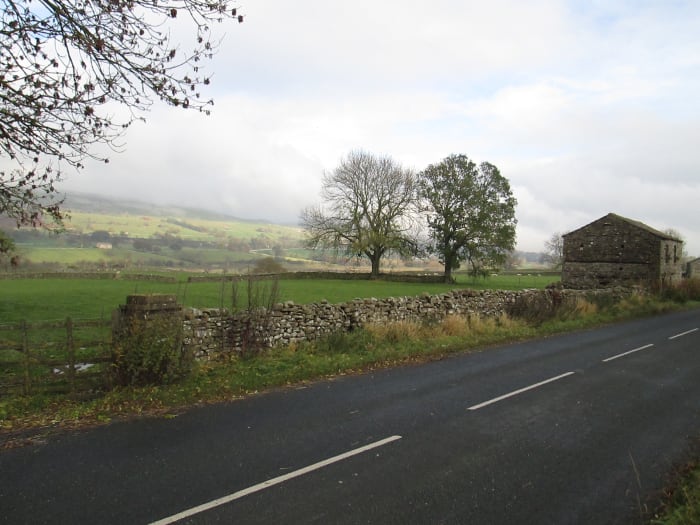 Stretch your legs and look around. This view was taken from the roadside carpark near the Victoria Arms looking north-eastward in early November