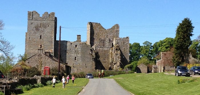 Castle Bolton - when the castle belonged to the Scrope family in the 16th Century one famous 'lodger' was Mary Queen of Scots (until she decided to abscond without paying her bill)