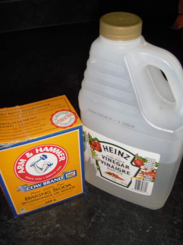 To keep drains running smoothly, once a month, run hot water through the drain to soften the clog in the P-trap, then put equal parts baking soda and vinegar down and let it sit.