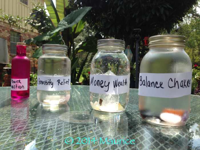 Charged Crystal Water for Chakra Balance, Money and Wealth, Love and Generosity, Will Power and Protection