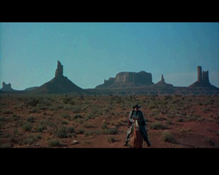 The massive buttes and rock spires in the Navajo desert home to the scared landmarks of the Navajo people, and backgrounds for famous Westerns directed by John Ford during the golden years of western films.