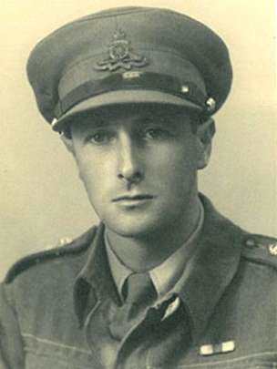 Antony Clarke wearing the uniform of the British RHA
