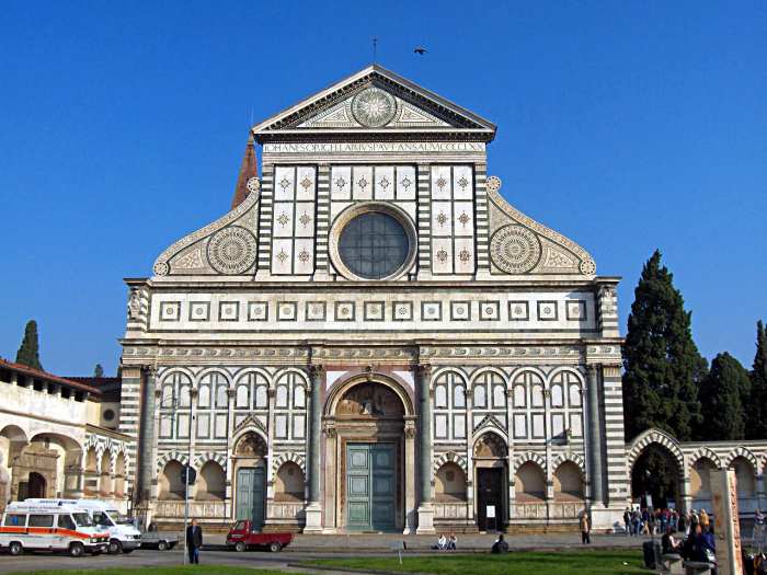 Leon Battista Alberti, Front of the Church of Santa Maria Novella (XV century), Florence