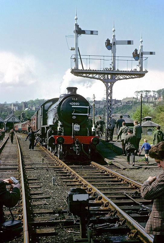 62005, still in British Railways' hands on the 3 Dales Railtour, May 1967. Later that year Viscount Garnock bought the engine as a source of spares for his K4 2-6-0 'The Great Marquess' before handing her over to NELPG