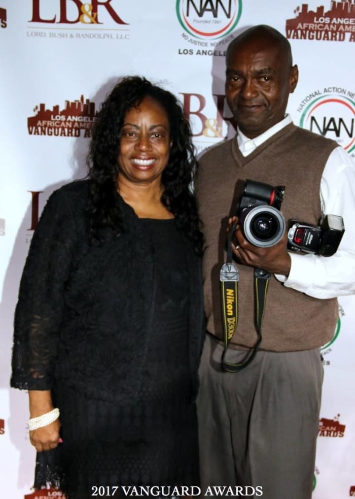 Cynthia Horner and husband, Ken Harris of Right On! Media Holdings, LLC celebrated African-American Heritage Month 2019 at Queens Borough Hall in New York with actor, Obba Babatunde