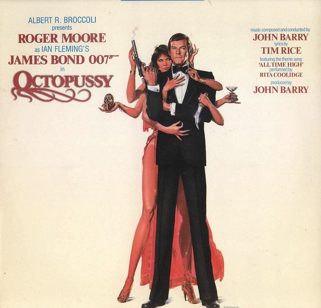 Ian Flemings' James Bond 007 "Octopussy" A&M Records SP 04967 12" LP Vinyl Record Roger Moore - John Barry Soundtrack