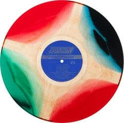 Rolling Stones "Let It Bleed" London Records NPS-4 Vintage Swirled Marble Red White and Blue Vinyl Record