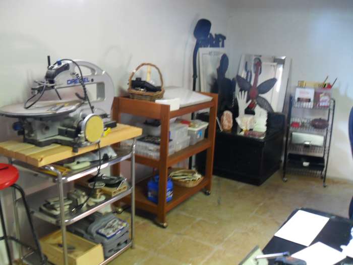 Finally back in my own house, the basement is not what it was but I am able to produce jewelry from here and will be having my first open house this month.