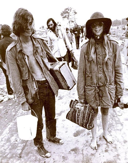 These two hippies are ready for Woodstock! Do you see naivity and innocence in this picture? Isn't it beautiful? (Makes me think of dressing up in my mom and gram's clothes when I was just little!)