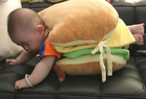 For $5.99, get your order of the Mac baby vaule meal! (I assume this invention was intended to keep the baby in one place???)