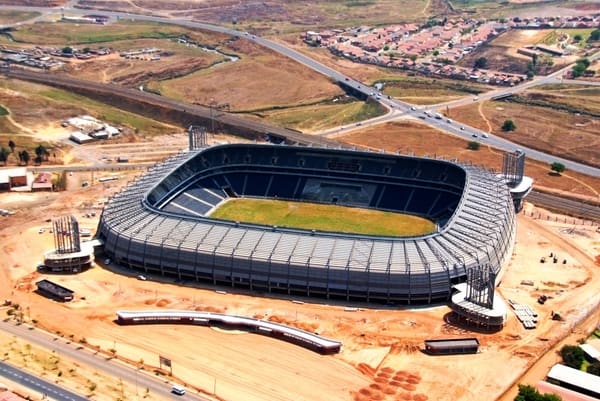 Newly rebuilt Orlando East Stadium, in one of Soweto's Oldest Township known as Orlando East, near the City of Johannesburg