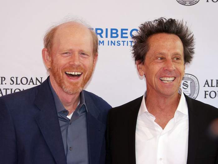 Ron Howard and Brian Grazer at Tribeca Talks After the Movie: A Beautiful Mind, Presented by Tribeca Film Institute and the Alfred P. Sloan Foundation. April, 2011.