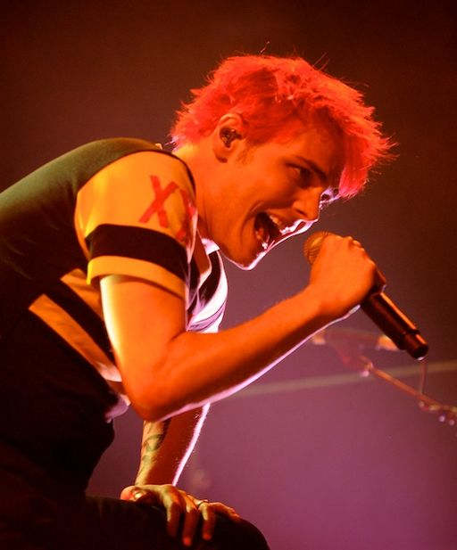 Gerard Way performing with My Chemical Romance in Montreal, Canada on the Honda Civic Tour, August 16, 2011.