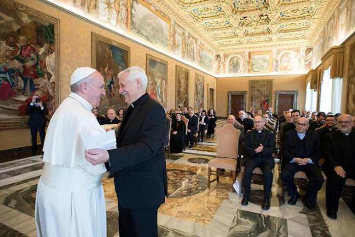 Arturo Marcelino Sosa Abascal born in Caracas, Venezuela, on 12 November 1948 new superior general with Pope Francis.