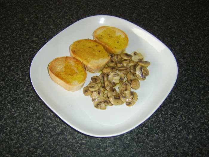 This simple dish was cooked up for lunch from leftover/ever present ingredients in less than ten minutes