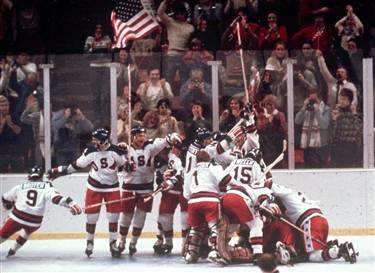 US Hockey team shocked the world by defeating the Russian team in the semifinals in 1980