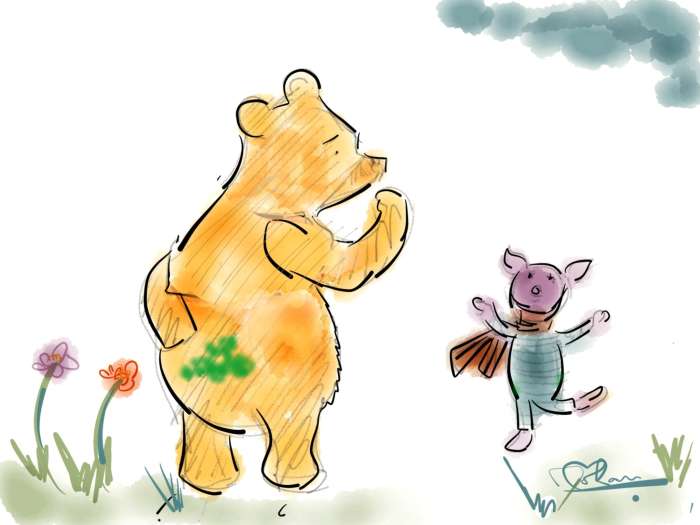 So the two friends stood up and walked down the path. They had a bit of moss on their bottom but a lot of hope in their hearts.