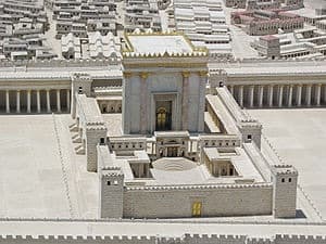 Model of Herod's Temple (a renovation of the Second Temple) in the Israel Museum. It is unknown what the Second Temple looked like before this major renovation. Source: Wikipedia.org