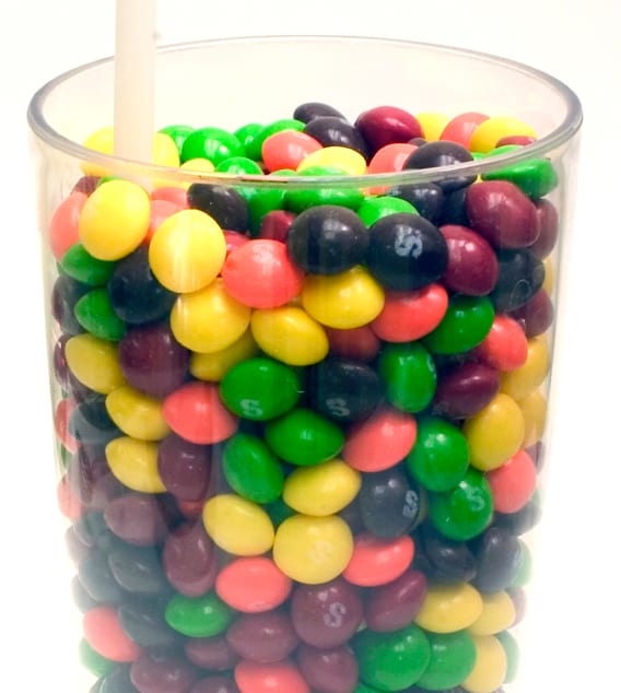 The clustering illusion explains why we often see patterns in randomly-produced objects, such as a bowl of candy.