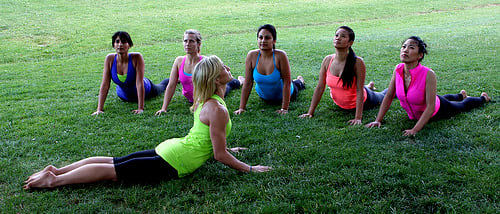 Yoga Cobra pose is good if you have knee problems and will build strength and flexibility to your back, It also removes rounded shoulders. For ladies with menstrual problems, it will provide some form of relief.