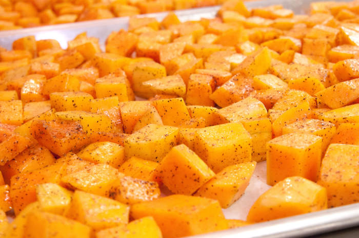 Squash is packed with vitamins & minerals! Pictured: Baked butternut squash.