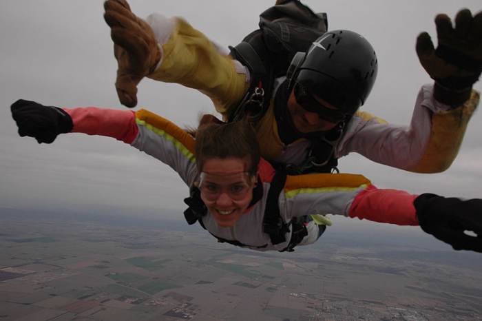 Starting a relationship with someone is as risky as sky diving--but if you can manage to land safely, the reward makes it worth the risk.