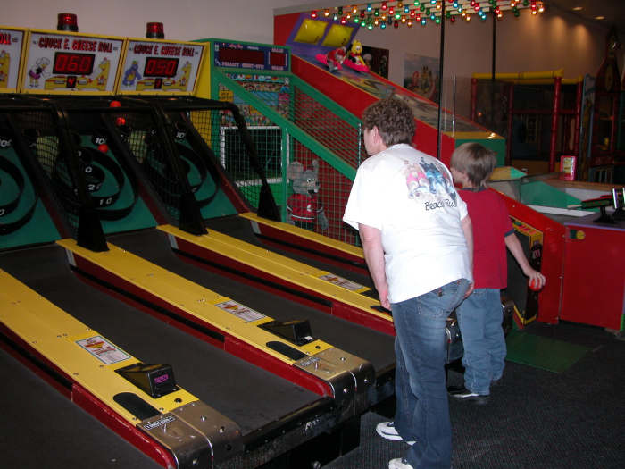 Skeeball At Chuck E Cheese