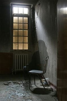 This photo was taken in the old Unique Living Center that used to be near Fallston N.C. You can clearly see someone setting in the chair.