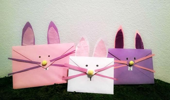 Make these bunny envelopes using old envelopes from birthday and anniversary cards. Inspired by twigglemagazine.com