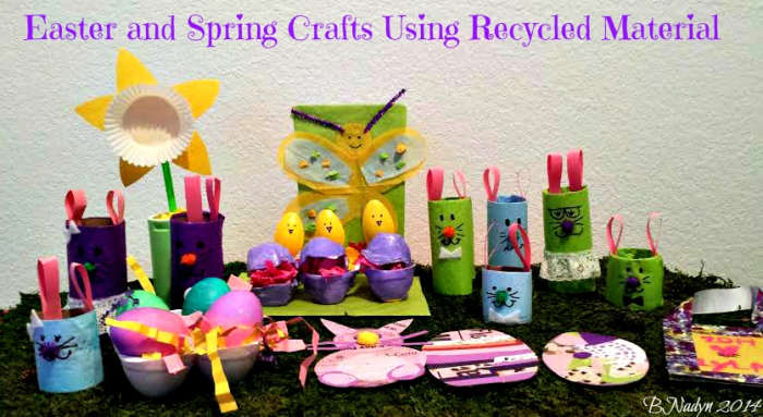 Recycle and reuse items to make crafts with the kids. Things like toilet paper rolls can be turned into a fun project.