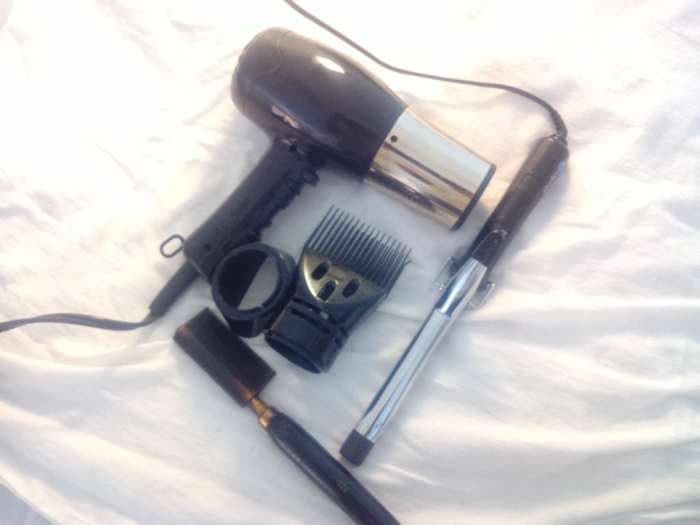 Dryers, curling irons, flat irons, pressing combs, and other heating devices can really wreak havoc on curly hair.