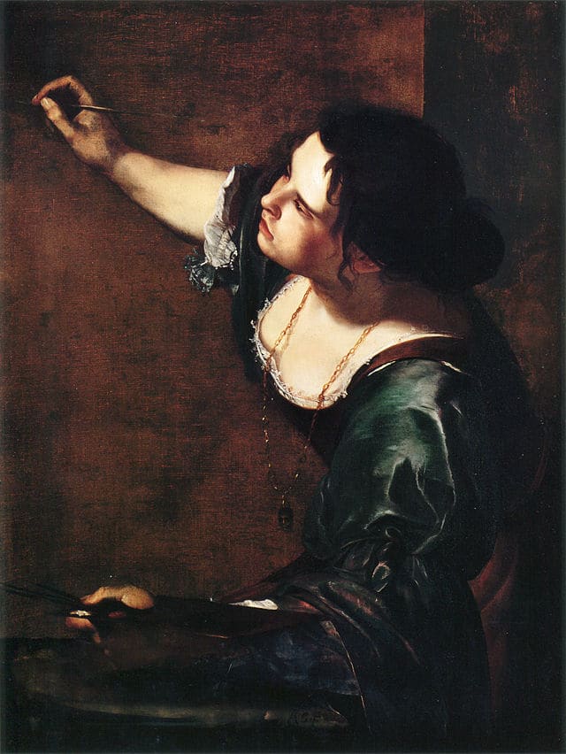 A. Gentileschi, Self Portrait as the Allegory of Painting (a. 1630), London Kensington Palace