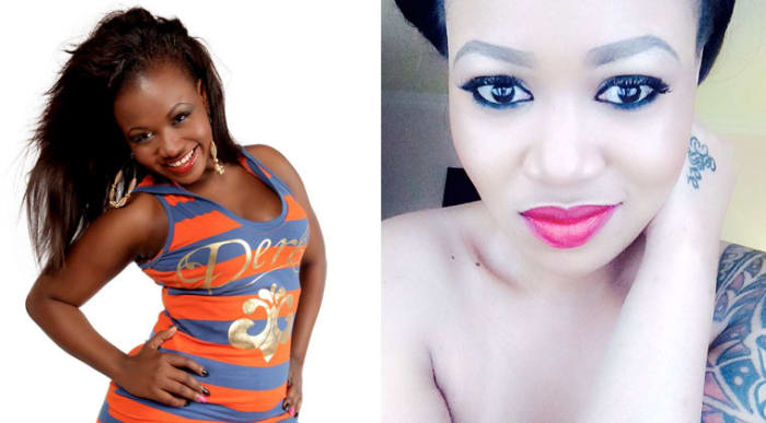 Before and After Picture of Kenya socialite Vera Sidika, the most recent celebrity to add fuel to the skin-bleaching.