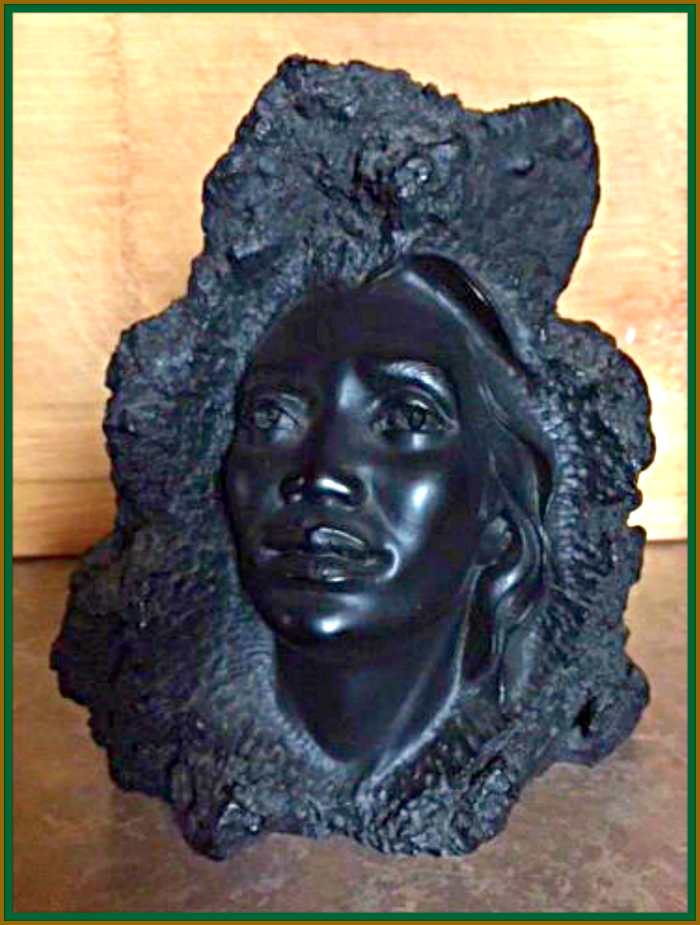1962, Vintage Hawaiian Coco Joe's Legends In Lava Hawaiian Princess 6.75 inches high. excellent quality Coco Joe's Legendary Lava Carvings from Hawaii; rare and in beautiful condition.