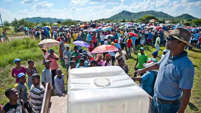 Each person must get a basic free allowance of 25 litres a day (a bath uses 80 litres, and flushing a toilet 10 litres). To make this easier to manage, this has been equated to 6 000 litres a household a month. The water must be available within 200m