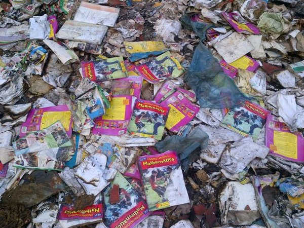Most of the books are mathematics texbooks. We have written to MEC Mandla Makupula demanding an explanation as to how valuable public resources for Eastern Cape children were allowed to be destroyed in this irresponsible way. The destruction of thes